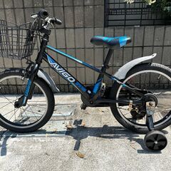AVIGO TRAVER 18インチ 子供用 自転車(補助輪/スタンド付き)の画像