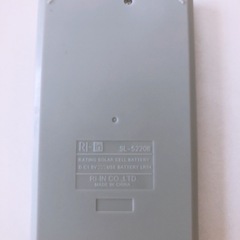 【ほぼ新品】RI-in SL-5220WL ソーラー式　電卓 12桁表示　計算機 電池不要　手帳サイズの画像
