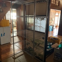 5段スチールラック　きれいな状態　丈夫で長持ち　収納棚　使いやすい　お部屋すっきりの画像