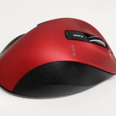 ELECOM EX-G XGL10DBS ワイヤレスマウス/レッドの画像