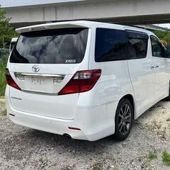 【車検無し】H20 アルファード 純正ナビ・フリップダウンモニター・ETC 両側パワースライドドア付社外アルミの画像