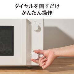 【極美品】ツインバード 電子レンジ フラット ヘルツフリー 18L 白 2023年製の画像
