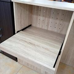 リユースのサカイ太田店★ジモティ割あり★  レンジ台 木目 H90.5×D41×W90 クリーニング済み OJ10593の画像