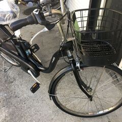 地域限定送料無料　ヤマハ　パス　ウィズ　12,3AH　子供乗せ　黒　アシスタ　ビビDX　神戸市　電動自転車　の画像