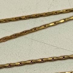 0819-089 ネックレス 18金メッキ トップに5石の画像
