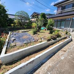 花壇の土の画像