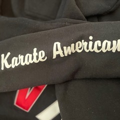 karate American XL男性用 フード付きパーカーの画像