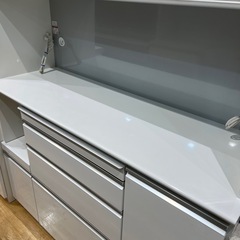 【トレファク神戸南店】松田家具 レンジボード ホワイトです‼︎【取りに来られる方限定】  の画像