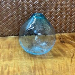 配送可能　琉球ガラス　びーとろ　ペア　2点セット　一輪挿し ガラス オブジェ　アンティークの画像