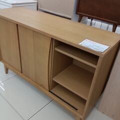 ★リユースのサカイ日立店★HJ7458 ミサワ サイドボード ナチュラルブラウン H77×D42×W119 クリーニング済み の画像
