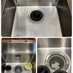 a(7416) マルゼン 2槽シンク 業務用 ステンレス 2槽 シンク W1200D600H800BG150 流し台 厨房 飲食店 直接お引き取りも大歓迎 大阪の画像