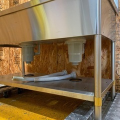 a(7416) マルゼン 2槽シンク 業務用 ステンレス 2槽 シンク W1200D600H800BG150 流し台 厨房 飲食店 直接お引き取りも大歓迎 大阪の画像