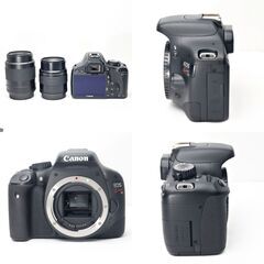 【全国送料無料】 Canon EOS Kiss X4✨ カメラバッグ付き✨ショット数わずか!!  望遠 ダブルレンズセット ズームセット✨ 届いたらすぐに使えます✨ キヤノン キャノンの画像