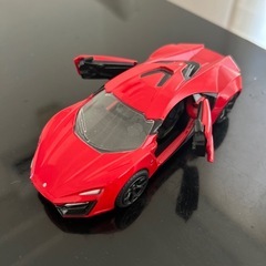 中古品　Jada 1/24 Scale Fast & Furious - Lykan Hypersport - Redの画像