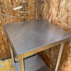 a(7418) ステンレス作業台 W500D500H800 ステンレス台 作業台 厨房 業務用 店舗用 飲食店 直接引き取りも歓迎 大阪 中古の画像