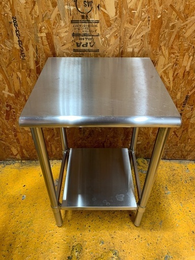 a(7418) ステンレス作業台 W500D500H800 ステンレス台 作業台 厨房 業務用 店舗用 飲食店 直接引き取りも歓迎 大阪 中古