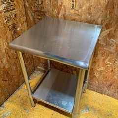 a(7418) ステンレス作業台 W500D500H800 ステンレス台 作業台 厨房 業務用 店舗用 飲食店 直接引き取りも歓迎 大阪 中古の画像