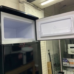 2019年製　アイリスオーヤマ　2ドア　冷蔵庫　NRSD-8A-Bの画像