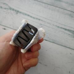 水色レースヘアクリップの画像
