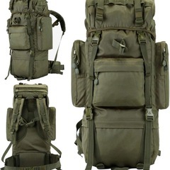 [使用品] 100L リュック大容量 アーミーグリーンの画像