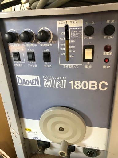  ダイヘン半自動溶接機CO2/MAG溶接用直流電源 CPTM-1802 (S-1) CO2/MAG溶接用直流電源、定格180A、200