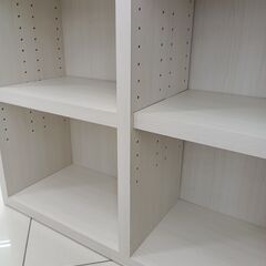 ★リユースのサカイ日立店★HJ7466 中村敬木工 本棚 ナチュラルホワイト H180×D30×W90 クリーニング済み の画像