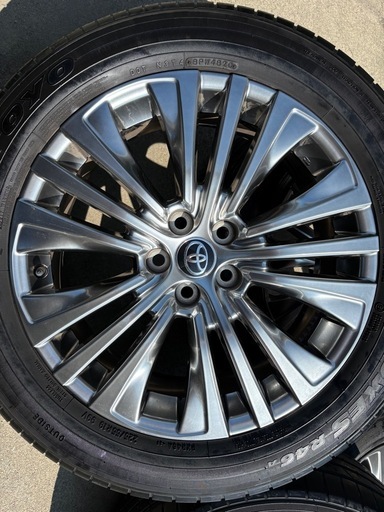 80ハリアー純正19インチ　タイヤホイール4本セット　RX NXなどにも