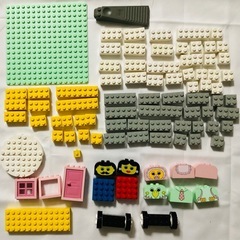★『LEGO System 345 Basic 3+』ピンクのバケツ　※洗浄済みの画像