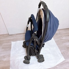 アップリカ ベビーカー カルーンエアーAB カラフルドット ネイビーの画像