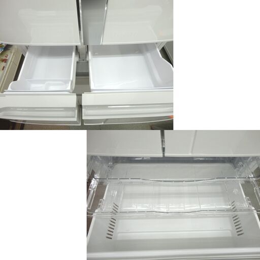 西岡店 日立 6ドア 大型冷蔵庫 475L 2019年製 R-F48M4 パールホワイト フレンチドア HITACHI 400Lクラス ファミリーサイズ