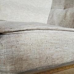 ニトリ　背もたれ倒せるローソファ4点セットの画像