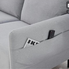 無料！2人掛けソファー IKEA グレーソファの画像