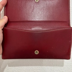 GUCCI 赤　ワインレッド　レザー 長財布の画像