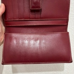 GUCCI 赤　ワインレッド　レザー 長財布の画像