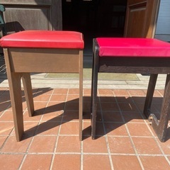 ミシン椅子　椅子のみ　550円と1,100円　昭和レトロ　現状品の画像
