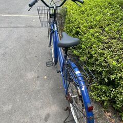 自転車　No.403　ブルー　20インチ　6段切替　ライト付き　【リサイクルショップどりーむ天保山】の画像