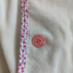 ミキハウス　ポンチョ　0〜1歳用　美品　女の子用　ベビー　子供服の画像