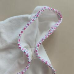 ミキハウス　ポンチョ　0〜1歳用　美品　女の子用　ベビー　子供服の画像