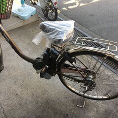 地域限定送料無料　パナソニック　ビビ　DX　16AH　新基準　子供乗せ　茶③　パスウィズ　アシスタ　神戸市　電動自転車の画像