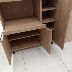 ★リユースのサカイ日立店★HJ7465  レンジ台 ナチュラルブラウン H95.5×D46.5×W90 クリーニング済み の画像