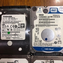 ノート用HDD 9個の画像