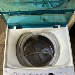 ハイアール 4.5kg 全自動洗濯機 ホワイトHaier JW-C45A-Wの画像