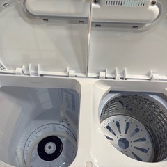 未使用品！【SUGGEST】【小型二槽式洗濯機】洗濯3kg・脱水2kg★2022年製 6ヶ月保証付き 【管理番号11908】桒の画像