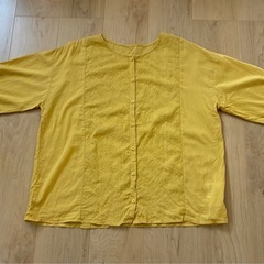 【未着用】花柄刺繍🌼/7分袖/綿100%の画像