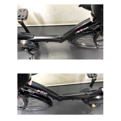 1年保証 送料無料　ヤマハ　パスキッス　20インチ　黒色　電動アシスト自転車　g825の画像