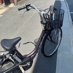 YAMAHA natura 電動アシスト自転車 ブラウンの画像
