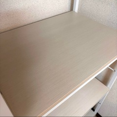 ニトリ シェルフ ファル 1659 ホワイト 木目 160㎝の画像