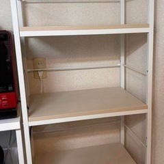 ニトリ シェルフ ファル 1659 ホワイト 木目 160㎝の画像