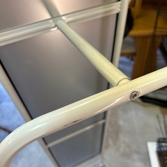 ハンガーラック付き スタンドミラーの画像