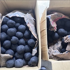 WD(0819d4) 豆炭 島根たどん 炭団（たどん）炭 まとめ まとめて 30kg以上 BBQ アウトドア キャンプ の画像